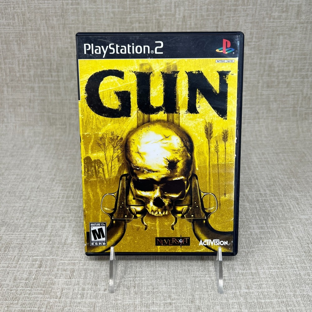 Gun Activision Neversoft Shooter Sony Playstation 2 PS2 EX+NM condition COMPLETE